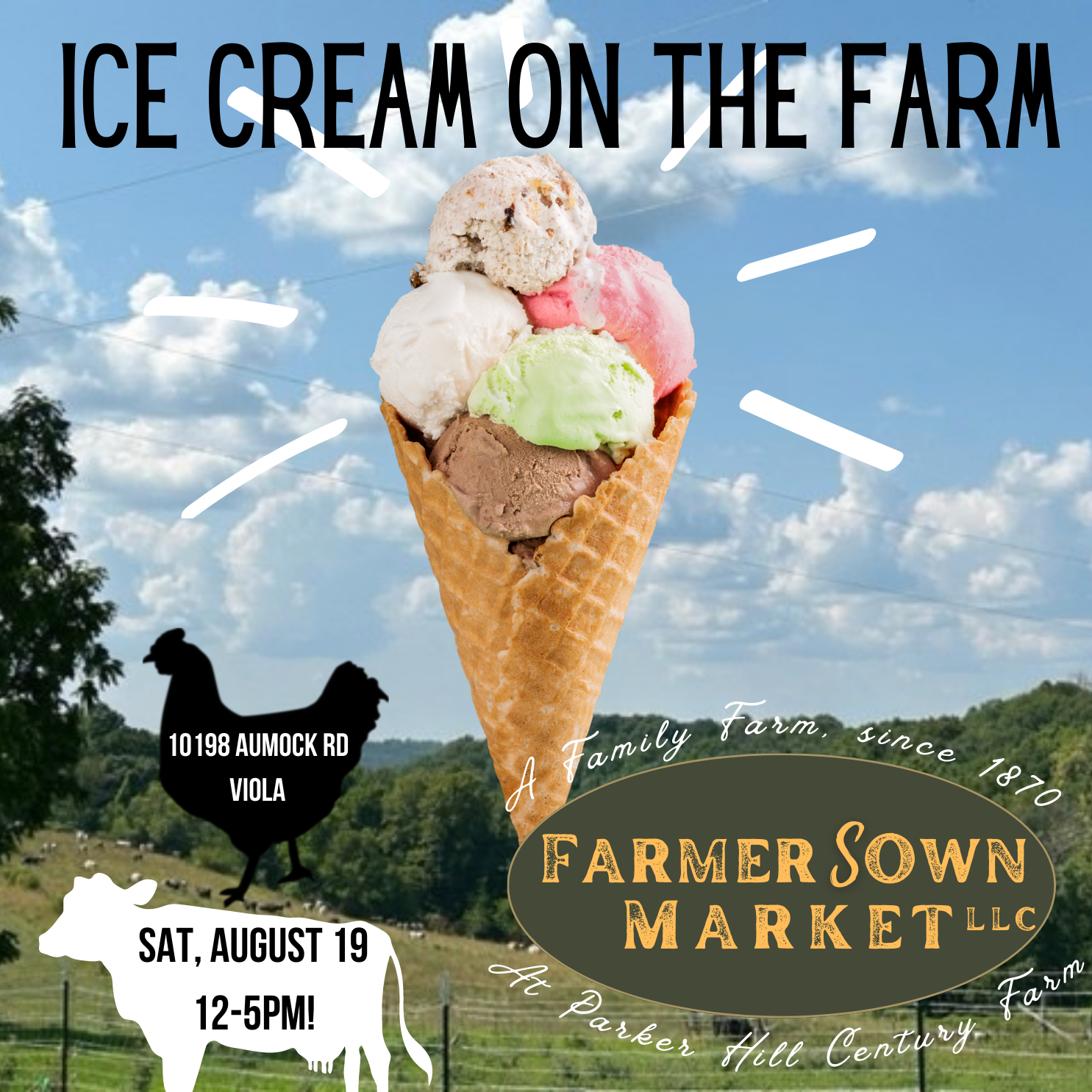 Ice Cream on the Farm! Richland Center Wisconsin