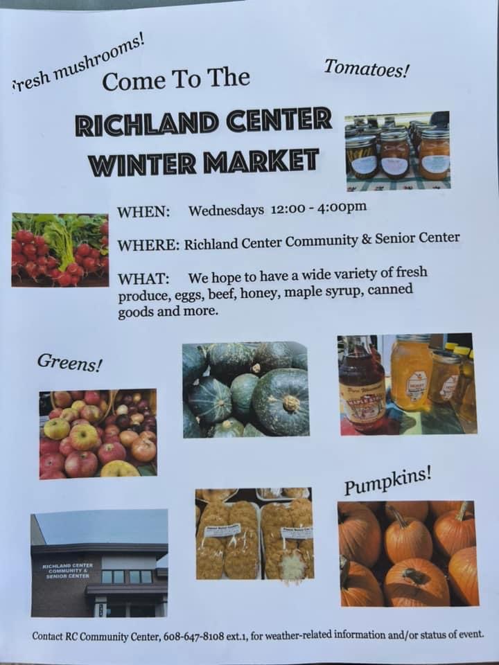 Richland Center Winter Market Richland Center Wisconsin