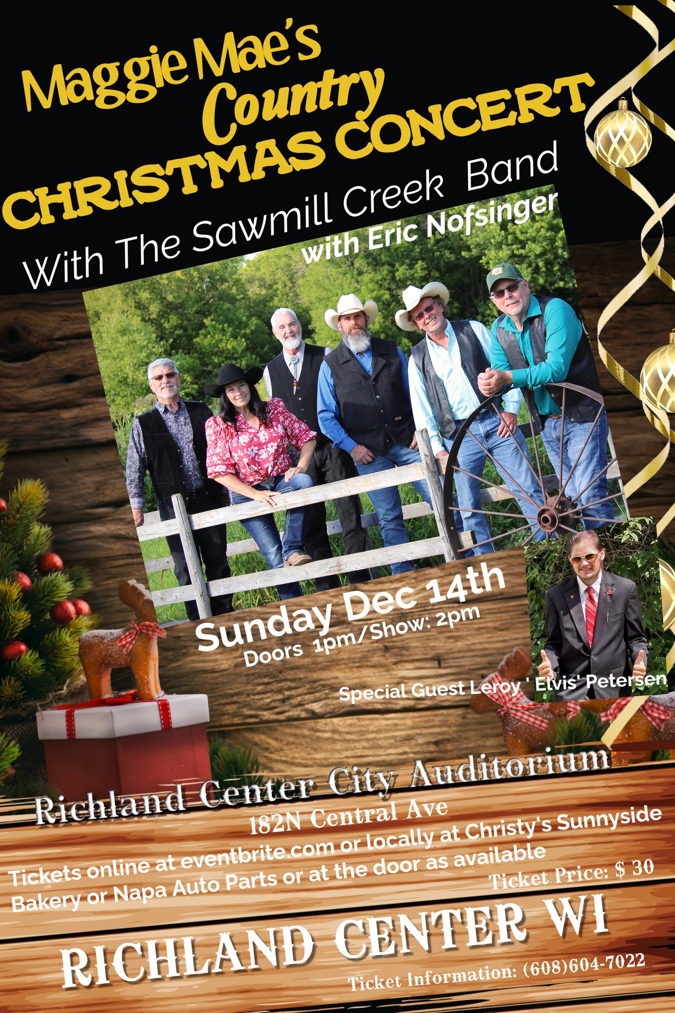 Maggie Mae's Country Christmas Concert | Richland Center Wisconsin