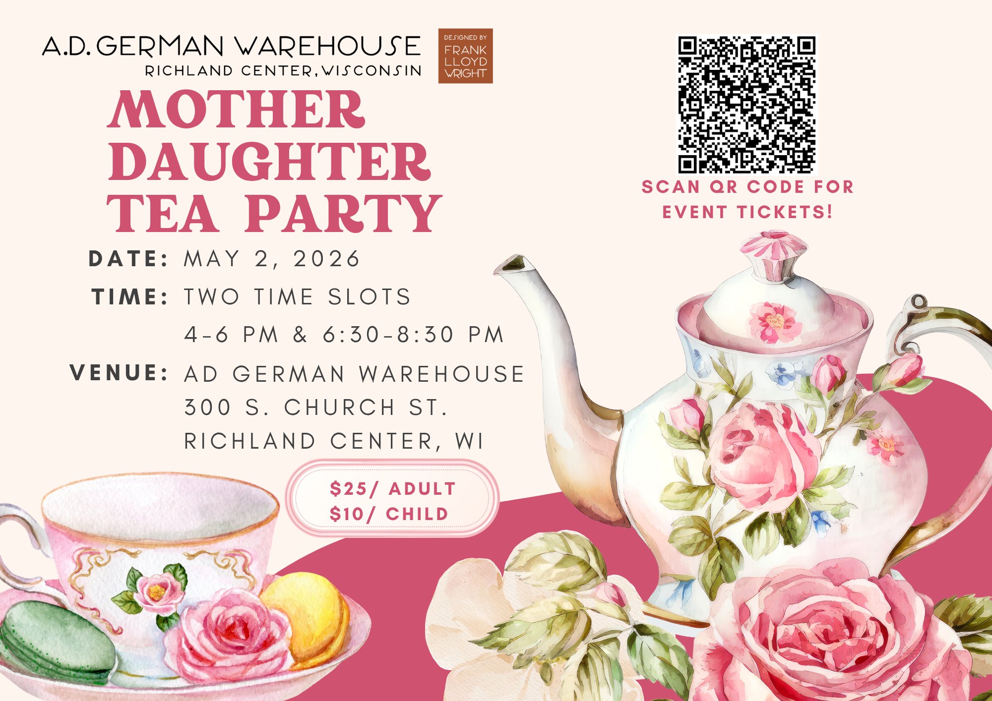 Mother–Daughter Tea Party at the A.D. German Warehouse | Richland