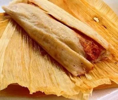 Unwrapped tamale
