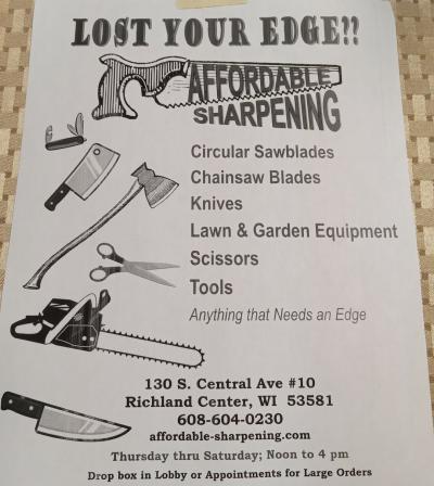 Sharpening Service