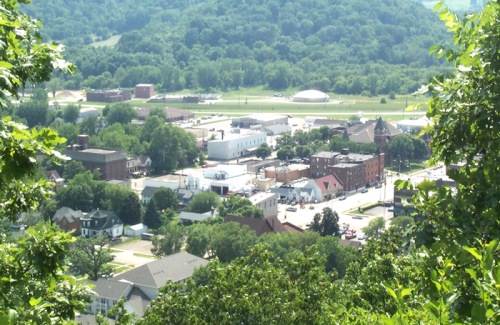 View of city from Miner Hill