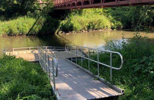 Krouskop Park canoe port and bridge