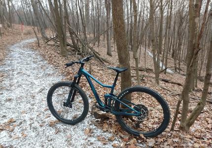 Bicycle on Ocooch Mountain Recreational Trail