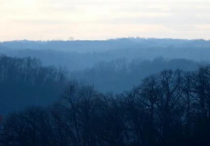 View of mountains in winter