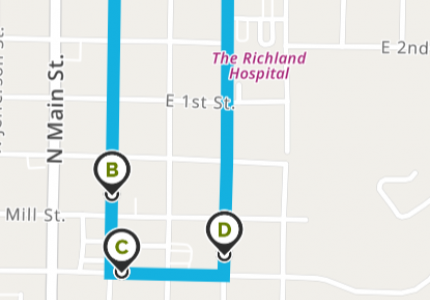 Canyon of lights parade route