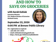 Budgeting and Saving on Groceries Workshop
