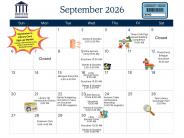 September Calendar