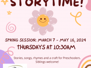 Storytime Spring Session 2024