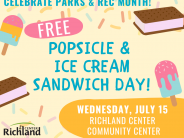 FREE Popsicle & Ice Cream Sandwich Day!