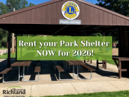 Rent your Park Shelter now for 2026!