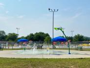 Woodman Aquatic Center splash pad