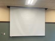 Projector screen down