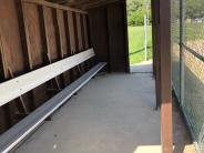 North Park baseball dugout