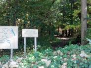 Miner Hill Trails Park/Tower Hill trail sign