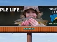 "Simple life... you'll find it here" billboard