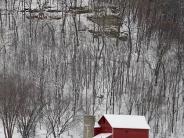 Farm in snow