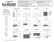 2025 Yard and Brush Waste Calendar