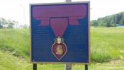 Purple Heart City sign