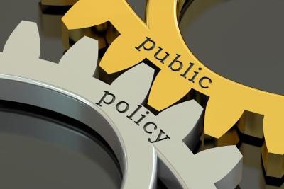 Gears with words Public and Policy on them