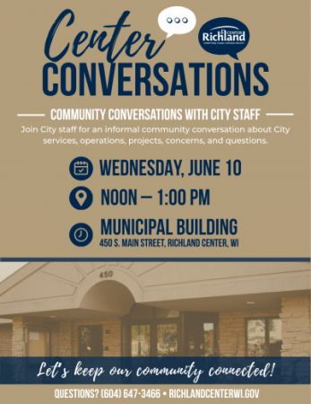 Center Conversations Event Flyer