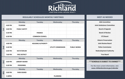 Meeting Schedule