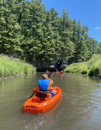 Kayaking on the Pine River