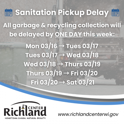 Garbage & Recycling Delay Graphic