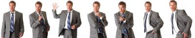 Multiple images of comedian Mike Murcury