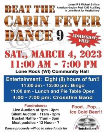 Beat the Cabin Fever Dance 9, Sat March 4, 11:00 to 7:00pm