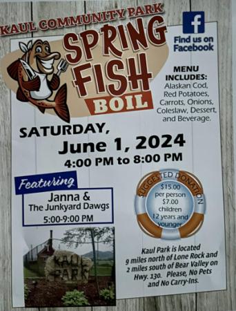 2024 Spring Fish Boil Poster