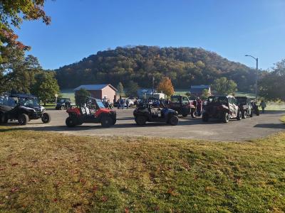 UTV's parked at Boaz