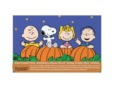 It's the Great Pumpkin Charlie Brown image