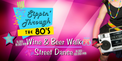 wine walk and street dance basic info