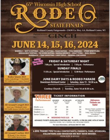 Wisconsin HS Rodeo State Finals Poster