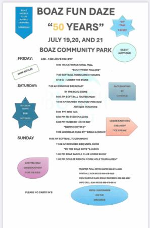 Boaz fun daze poster