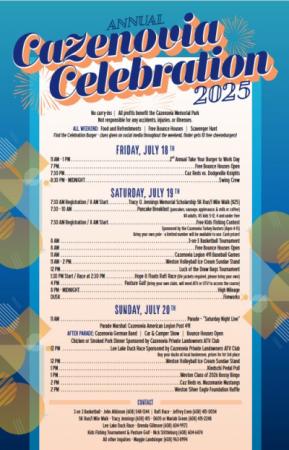 Caz Celebration lineup