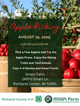 Apple image, directions to the Smart Farm