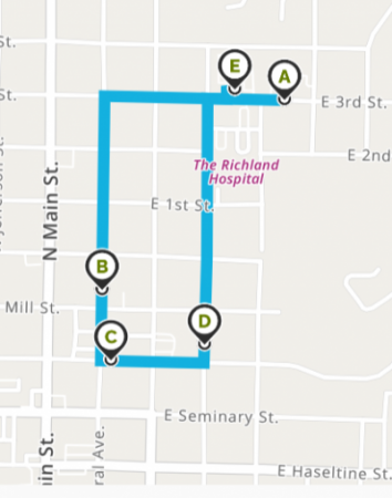 Canyon of lights parade route