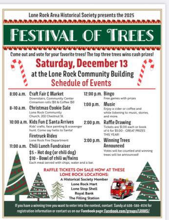 Event poster with all events listed