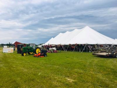 Image from outside the tent