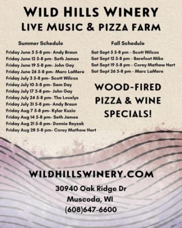List of bands appearing at Wild Hills Winery