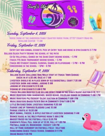 Full poster of Ithaca Fair events
