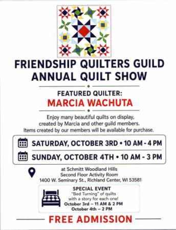 Basic poster showing the dates and all information in the calendar ad.