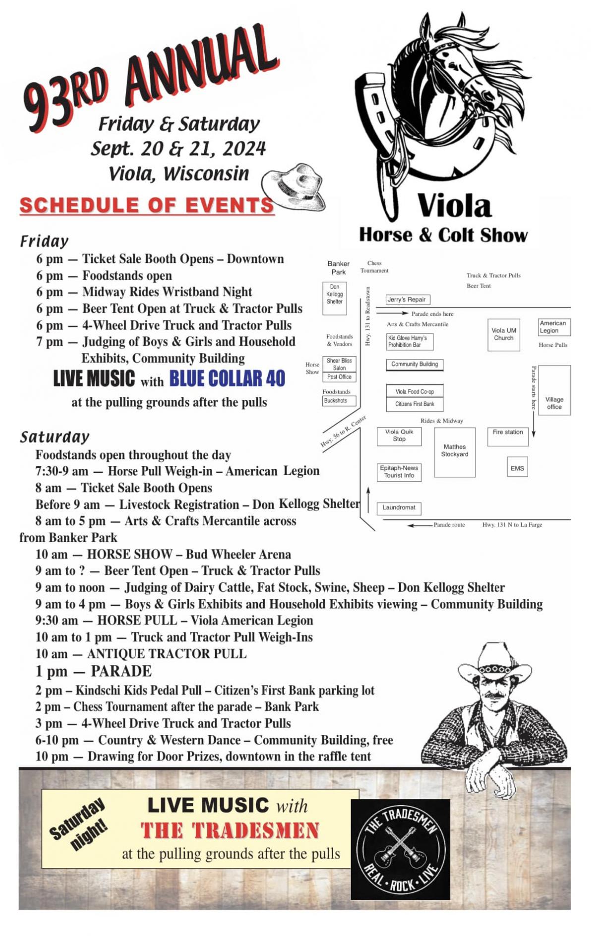 Full length poster of Viola H&C show events